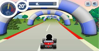 Stickman Go-Kart Retro Madness - Screenshot 2