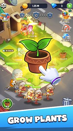 Merge Plants – Monster Defense - Screenshot 1