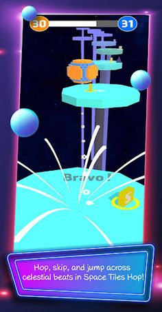 Space Tiles Hop: Premium - Screenshot 1