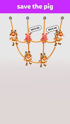 Rope Cutting Sort - Screenshot 1