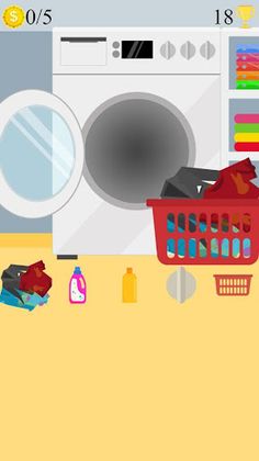 laundry washing machine game - Screenshot 2