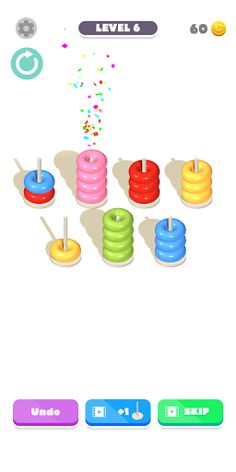 Hoop Puzzle: Color Stack Sort - Screenshot 2