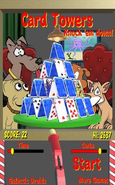 Card Towers Pro, Knock'em Down - Screenshot 1