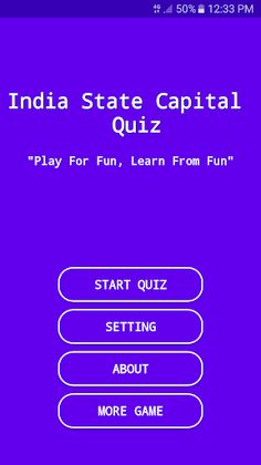 India State Capital Quiz - Screenshot 1