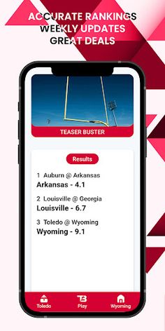 TeaserBuster - NCAAF Predictor - Screenshot 2