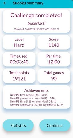 Sudoku - Time challenge - Screenshot 3