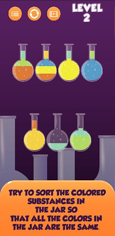 Physics Sort Water Puzzle - Screenshot 1