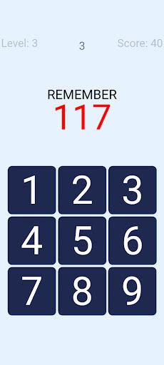 ذاكرة الأرقام - تدريب للذاكرة - Screenshot 4