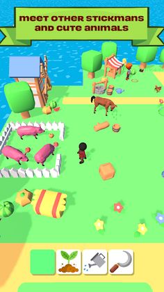 Stickman Farmer Island Game - Screenshot 4