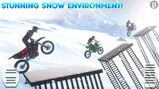 Snow Tricky Bike Stunt Race 3D - Screenshot 2