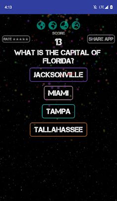 USA State Capitals Fun Game - Screenshot 2