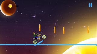 Neon motorbike space racing - Screenshot 2