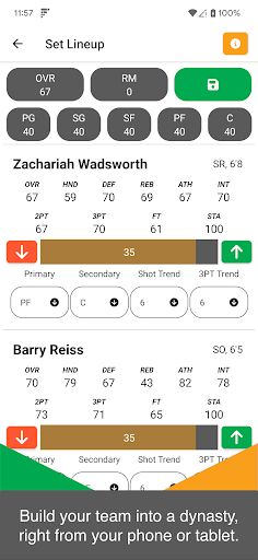 Basketball Sim - Screenshot 2