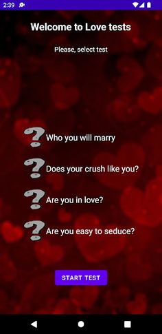 Love Tests Collection - Screenshot 1