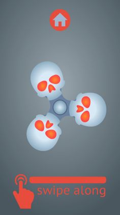 Skull Fidget Spinner Simulator - Screenshot 2