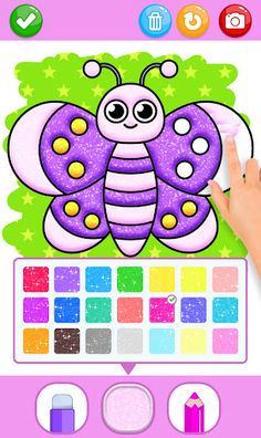 Butterfly Coloring Glitter - Screenshot 4