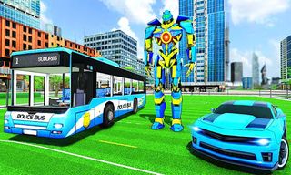 Real Bus Robot Car Battle Game - Screenshot 1