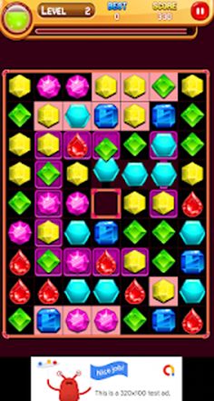 Glowing Jewel World Match 3 - Screenshot 1