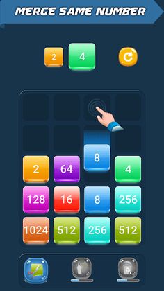 Drop Merge Blocks: 2048 Puzzle - Screenshot 1
