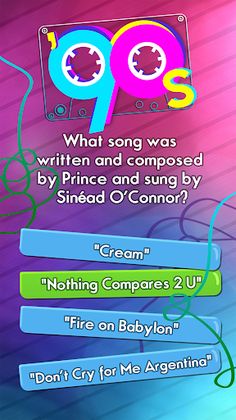 90s Music Trivia Quiz Game - Screenshot 3