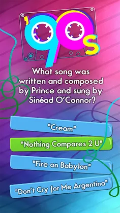 90s Music Trivia Quiz Game - Screenshot 3