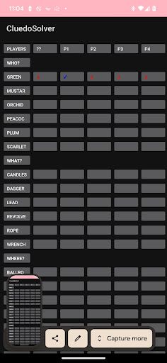 Cluedo Solver - Screenshot 3