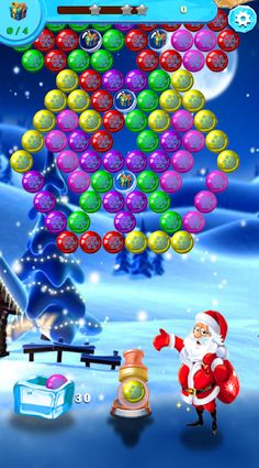 Santa Christmas Bubble Shooter - Screenshot 1