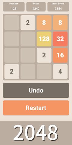 2048 Puzzle Game - Screenshot 1
