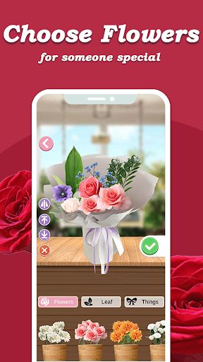Flower Maker Game: Valentine - Screenshot 3