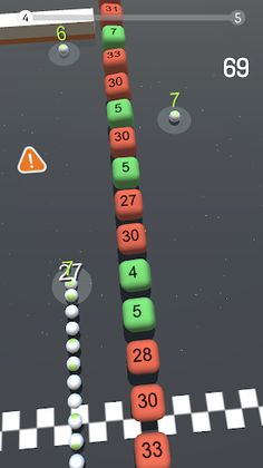 3D Snake Balls vs Block - Screenshot 3