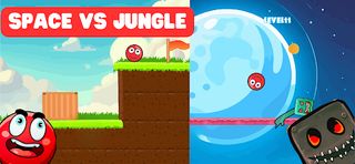 Ball 4 - Red Hero Bounce ball - Screenshot 1