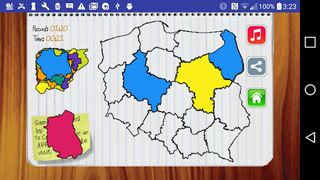 Poland Map Puzzle Game Free - Screenshot 2