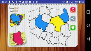 Poland Map Puzzle Game Free - Screenshot 2