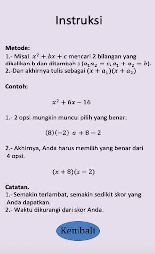 demo faktorisasi sederhana. - Screenshot 3