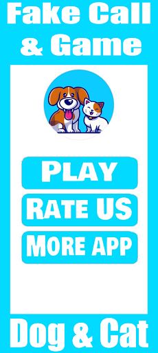 Fake Call Dog & Cat Game - Screenshot 1