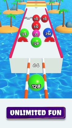 2048 Merge Number: Ball games - Screenshot 3