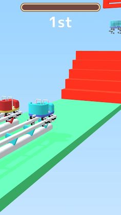 Roller Coaster Race 3D - Screenshot 1