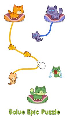 Cat Puzzle: Draw to Kitten - Screenshot 2