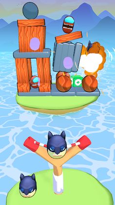 Angry Heads 3D: Aim & Fly - Screenshot 3