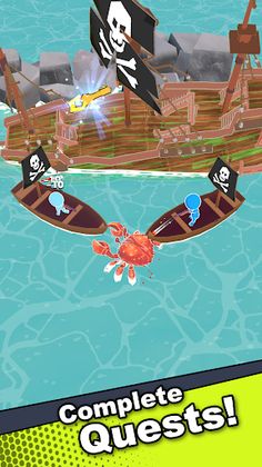 Crab Life - Idle Rpg - Screenshot 1