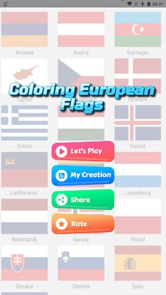 European country flag coloring - Screenshot 2