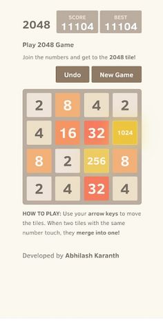 2048 - Puzzle Game - Screenshot 2