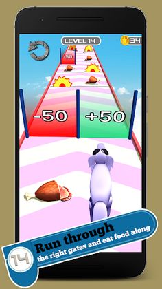 Cute Long Nose Puppy Runner 3D - Screenshot 3