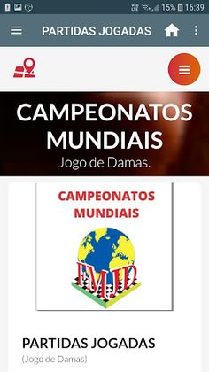 Campeonatos Mundiais de Damas - Screenshot 1
