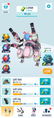 Idle Mecha robots — War arena - Screenshot 2