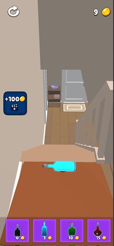 bottle on stairs : challenge - Screenshot 2