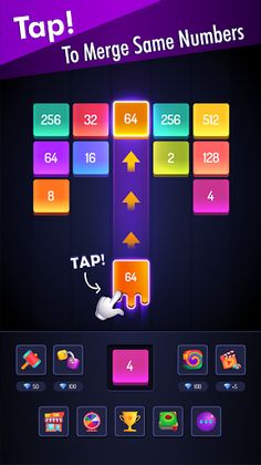 B Blocks Merge Cubes! X2 - Screenshot 1