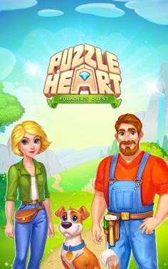 Puzzle Heart Match-3 in a Row - Screenshot 1