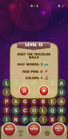 LetterBall - English word game - Screenshot 4