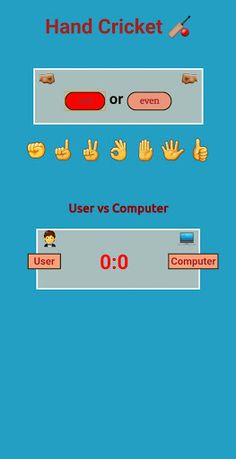 Emoji Hand Cricket - Screenshot 2